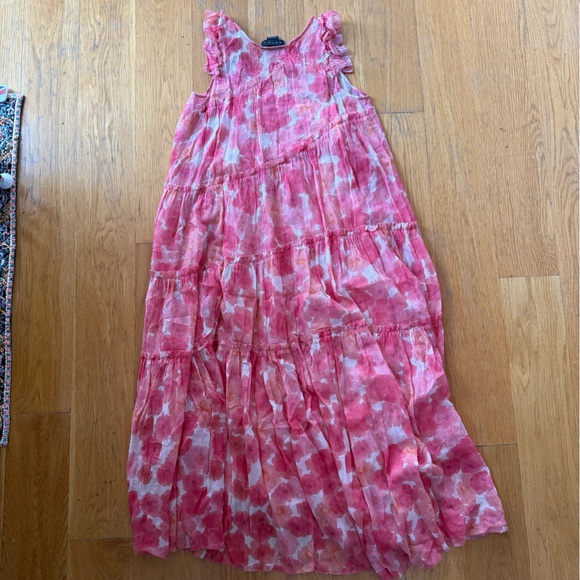 Hatch Anselmi Floral Pink Midi Dress Maternity - S - Picture 7 of 7